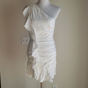 Kingston Asymetric Ruffle Mini Dress